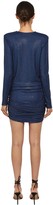 Thumbnail for your product : Alexandre Vauthier Crystal Embellished Jersey V Neck Dress