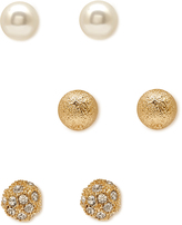 Thumbnail for your product : Forever 21 Textured Round Stud Set