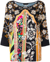 Etro mixed floral print top 