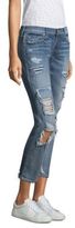 Thumbnail for your product : True Religion Ripped Mid-Rise Straight Leg Jeans