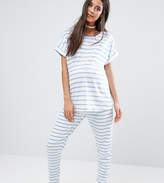 Thumbnail for your product : ASOS Maternity Stripe Tee and Legging Pajama Set