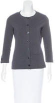 Thumbnail for your product : Celine Scoop Neck Embroidered Cardigan