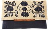 Thumbnail for your product : Mar y Sol Ellise Embroidered Raffia Clutch