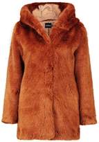 Thumbnail for your product : boohoo Luxe Hooded Faux Fur Coat