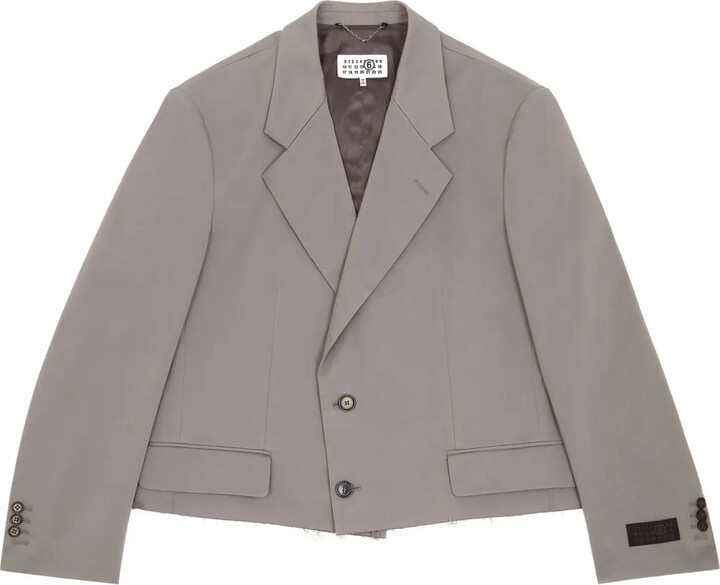 MM6 MAISON MARGIELA Raw-Hem Single-Breasted Blazer