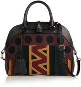 Thumbnail for your product : Burberry Leather and wool-blend tote