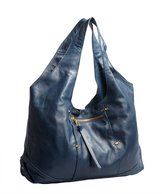 Thumbnail for your product : Kooba denim blue leather 'Owen' zip pocket hobo