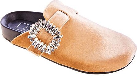 ShuShop® Shoes Avalon Updated Slide Mule - Tan - Size 8 1/2