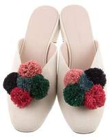 Thumbnail for your product : Loeffler Randall LuLu Pom-Pom Mules w/ Tags
