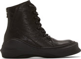 Thumbnail for your product : Julius Black Leather Sculpted Sole Boots