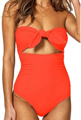 HIGOU Swimwear for women plus size swimwear sexy swimwear beachwear for women fashion sandwich swimwear two-piece bikini suit - Black - XXL