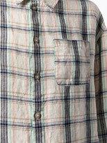 Thumbnail for your product : A.P.C. Boyfriend check-print linen shirt