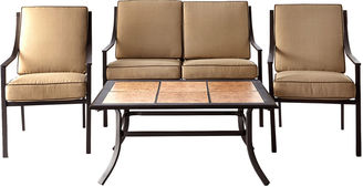 JCPenney OUTDOOR OASIS Outdoor Oasis Hambrick Lattice 4-pc. Outdoor Furniture Set