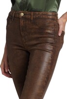 Thumbnail for your product : L'Agence Selma Coated Baby Boot-Cut Jeans