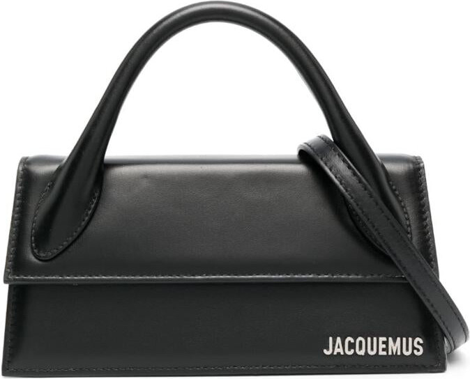 Jacquemus Le Chiquito Long Suede Tote Bag in Gray