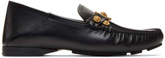 Versace Black Tribute Driver Loafers