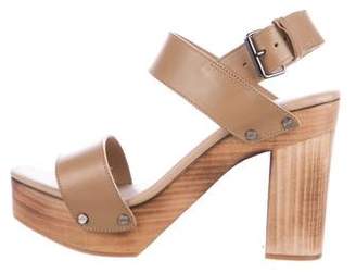 Vince Leather Platform Sandals