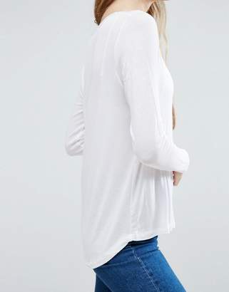 ASOS The New Forever T-Shirt With Long Sleeves and Dip Back 2 Pack