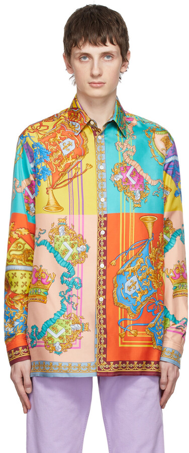 Versace Men Silk Shirts | Shop the world's largest collection of fashion |  ShopStyle