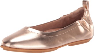 rose gold flats women's