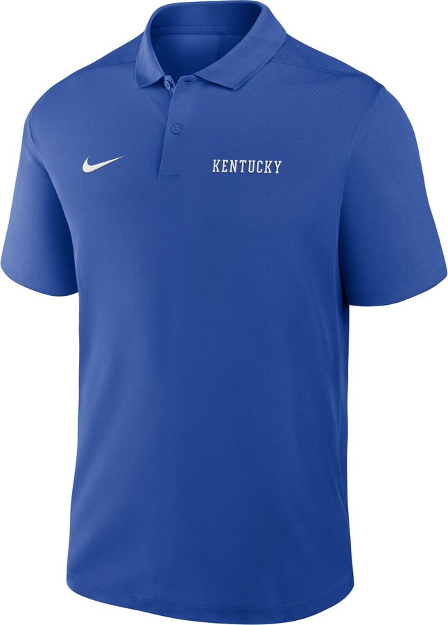 Nike Men's Kentucky Wildcats Royal Dri-FIT Victory Wordmark Polo, Small, Blue