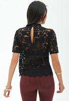 Thumbnail for your product : Forever 21 Sheer Lace Top