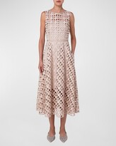 Thumbnail for your product : Akris Punto Midi Dress w/ Cut-out Embroidery