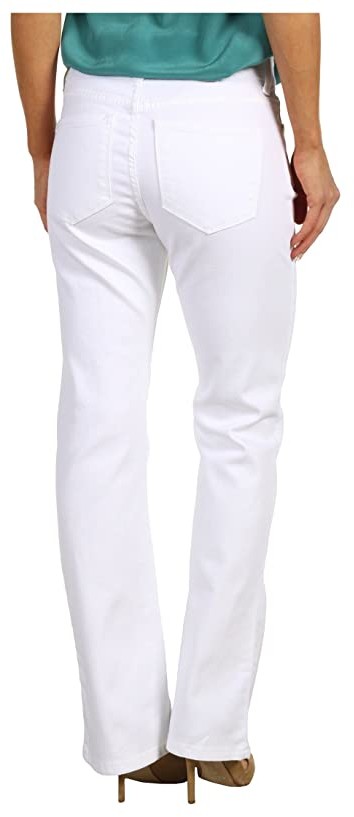 white bootcut jeans petite