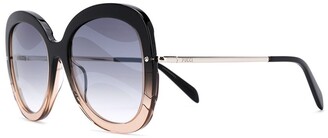 Emilio Pucci Butterfly Frame Wave-Effect Sunglasses