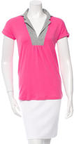 Thumbnail for your product : Brunello Cucinelli Rib Knit V-Neck Top