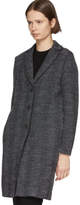 Thumbnail for your product : Harris Wharf London Grey Herringbone Heavy Overcoat
