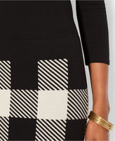 Thumbnail for your product : Lauren Ralph Lauren Long-Sleeve Plaid Sweater Dress
