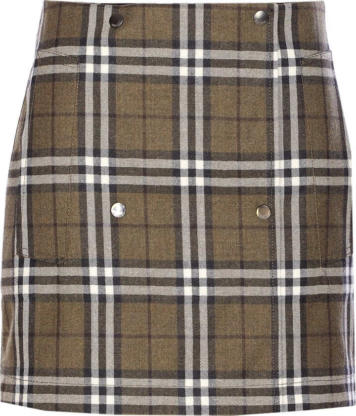 Burberry Trench Check Skirt 