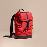 Thumbnail for your product : Burberry Leather Trim Lightweight Backpack