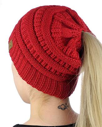 D.E.P.T FIST BUMP Men Women Warm Chunky Soft Oversized Stretch Cable Knit Slouchy Beanie Hat