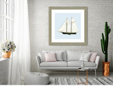 Thumbnail for your product : Vintage Print Gallery Nautical Motifs Schooner Framed Print