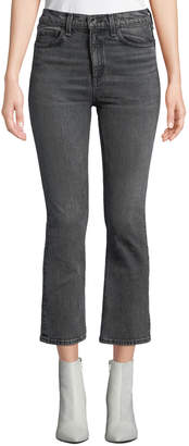 Rag & Bone Hana High-Rise Cropped Boot-Cut Jeans