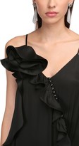 Thumbnail for your product : Magda Butrym Ruffled Silk Satin Long Midi Dress