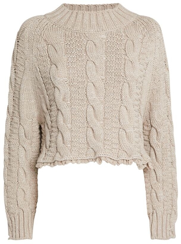 Cropped Cable Knit Sweater | Shop the world's largest collection 