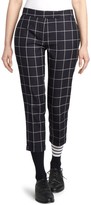 Thumbnail for your product : Thom Browne Wool Windowpane Cropped Trousers