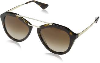 Prada Women's Gradient PR12QS-ROZ0A6-54 Aviator Sunglasses