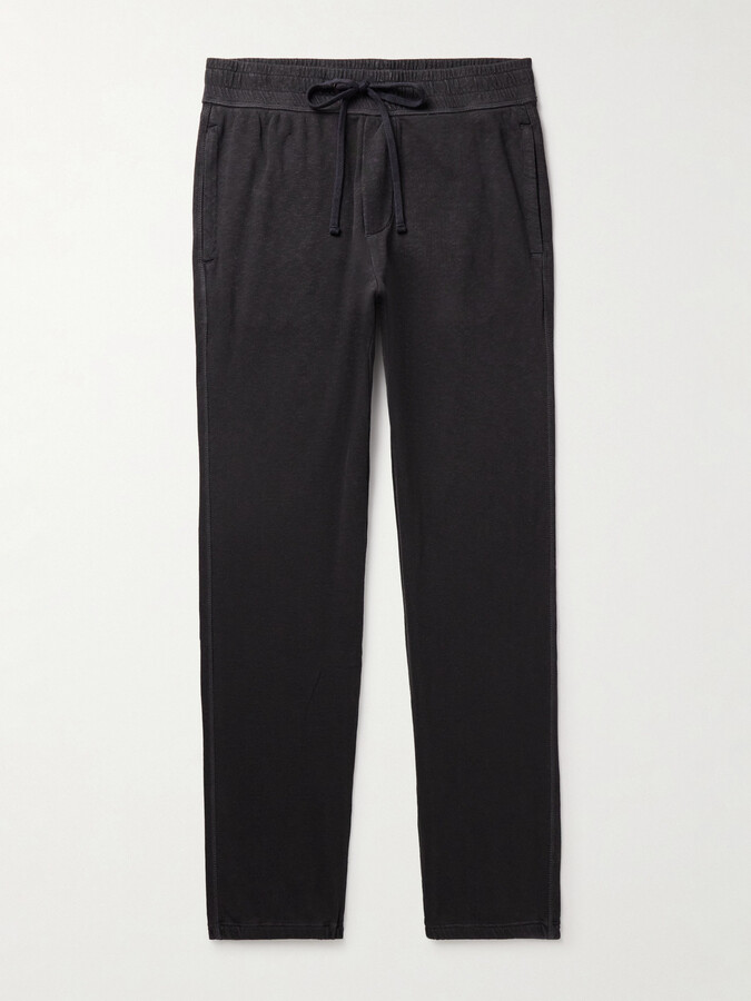 James Perse Straight-Leg Cotton-Jersey Sweatpants