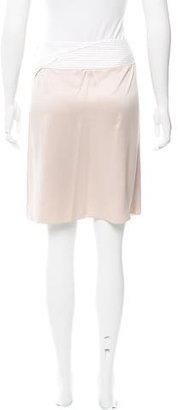 Bottega Veneta Satin Knee-Length Skirt