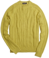 Thumbnail for your product : Brooks Brothers Cotton Cashmere Cable Crewneck Sweater