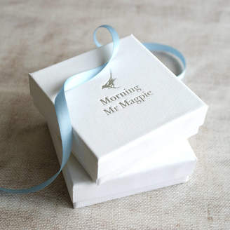 Morning Mr Magpie Silver Spinning Birthday Or Anniversary Necklace