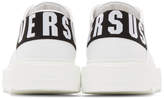 Thumbnail for your product : Versus White Logo Platform Sneakers