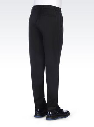Emporio Armani Worsted Wool Trousers