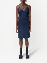 Thumbnail for your product : Burberry Monogram-Print Silk Slip Dress