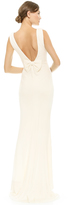 Thumbnail for your product : Badgley Mischka Bow Back Gown
