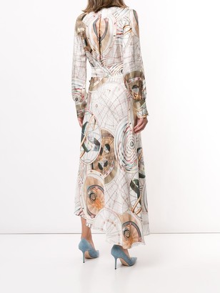 Ginger & Smart Abstract-Print Wrap Dress